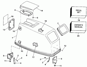   () - Evinrude  Start Only (Engine Cover - Evinrude Rope Start Only)