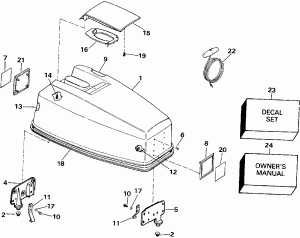   () - Johnson 50 (Engine Cover - Johnson 50)