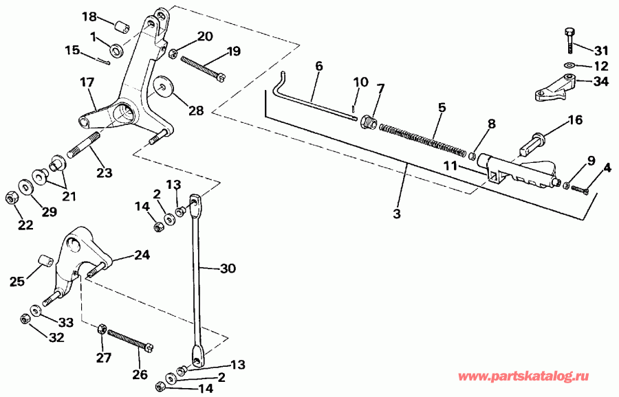 ����� Evinrude VE40ELESR 1990  - Electric Start Te-ttl Models - Electric Start Te-ttl Models