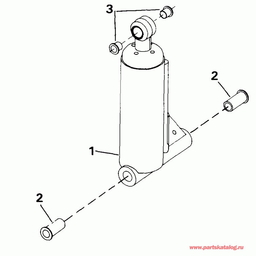 ��������� ����� EVINRUDE VE40ELESR 1990  - lt Assist Cylinder / lt Assist �������