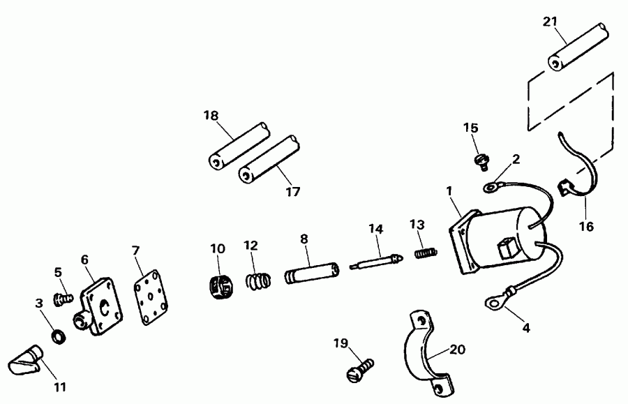   Evinrude VE48ESLESA 1990  - imer System - imer System