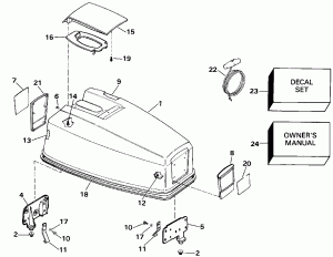   () - Evinrude 50 (Engine Cover - Evinrude 50)