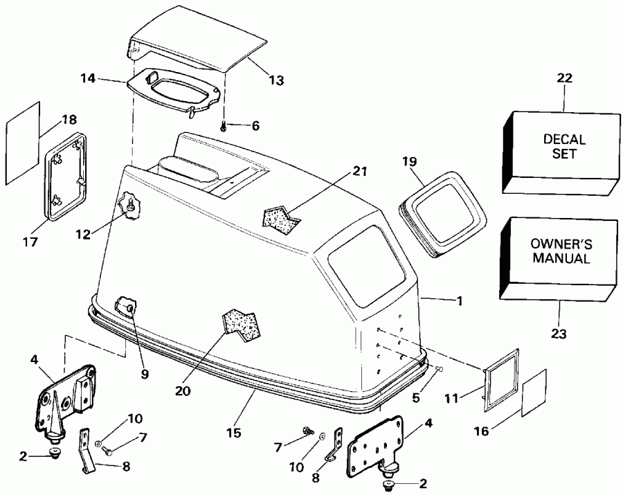 ��������� EVINRUDE VE50BEESR 1990  - Johnson ���� Start Only