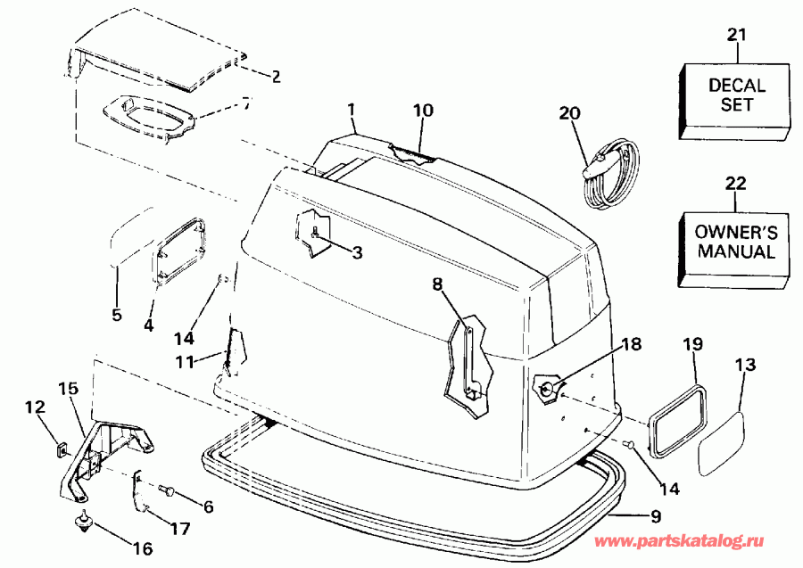 ����� Evinrude VE70ELESB 1990  - Johnson - Johnson
