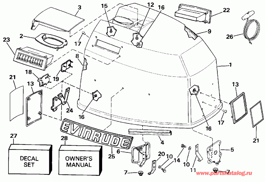 ��������� ����� ������� VE90TLESB 1990  - Evinrude