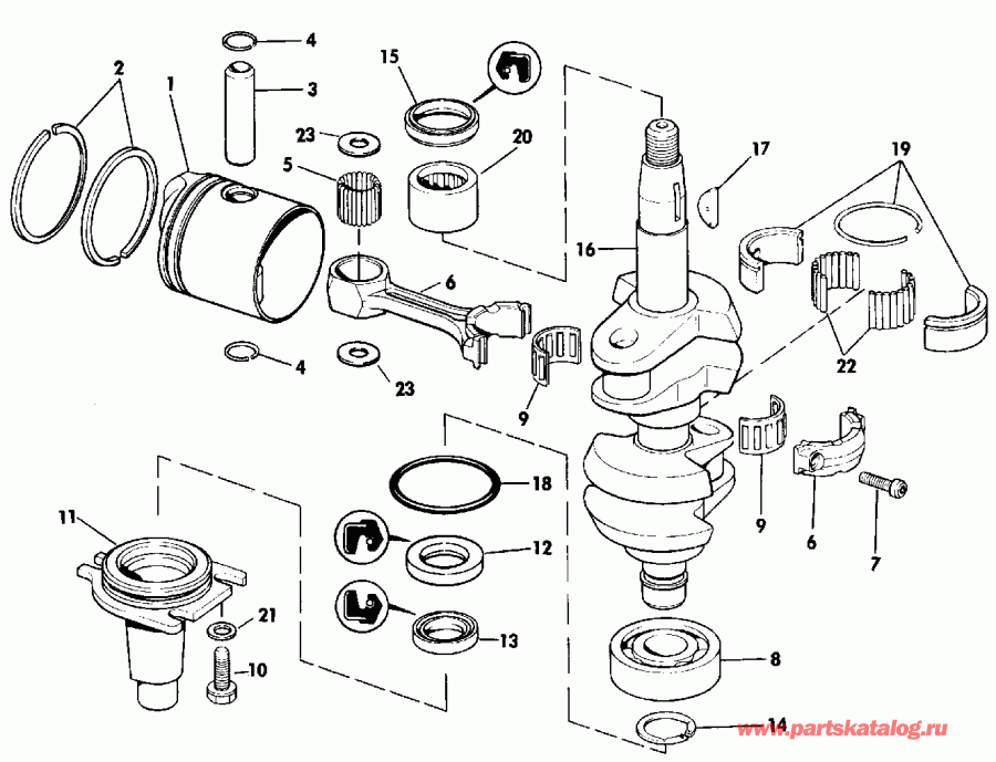     E10ELEIR 1991  - ank &  / ankshaft & Piston