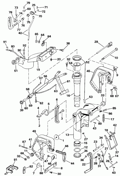 ����� EVINRUDE E10ELEIR 1991  - dsection (10sel Only)