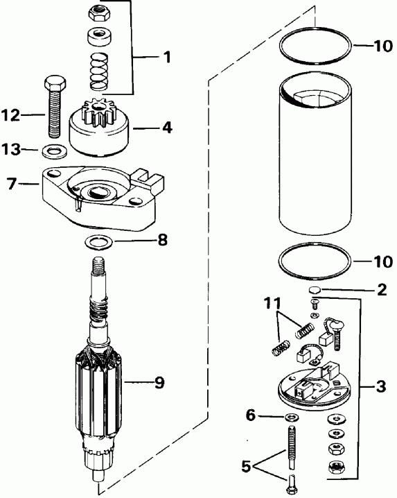 ��������� ��������� EVINRUDE E10ELEIR 1991  - arter Motor - arter Motor