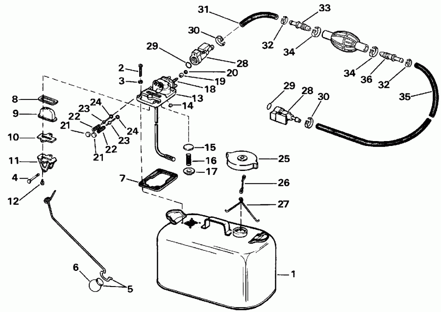 ��������� EVINRUDE E10RELEIR 1991  - linder & ������ ���������