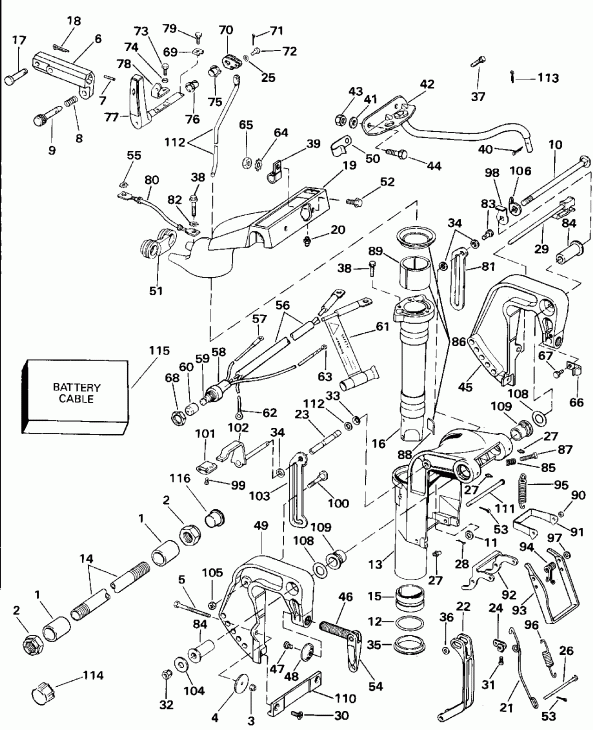 ��������� Evinrude E10SELEIR 1991  - dsection (all Models Except Sel) / dsection (all Models Except Sel)