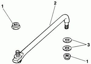 ������� ������� ����������� Kit (w / ���������������� ��������� �������) (Steering Link Kit (w/power Trim & Tilt))