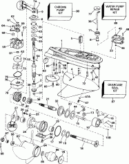 �������� - 140cx �������� �������� (Gearcase - 140cx Counter Rotation)