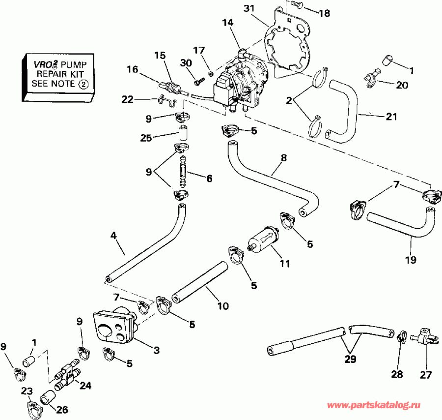 ����� EVINRUDE E140TLEID 1991  - o Pump - o �����