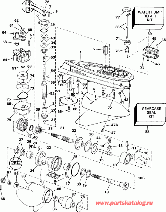 ��������� Evinrude E150CXEIE 1991  - �������� ��������
