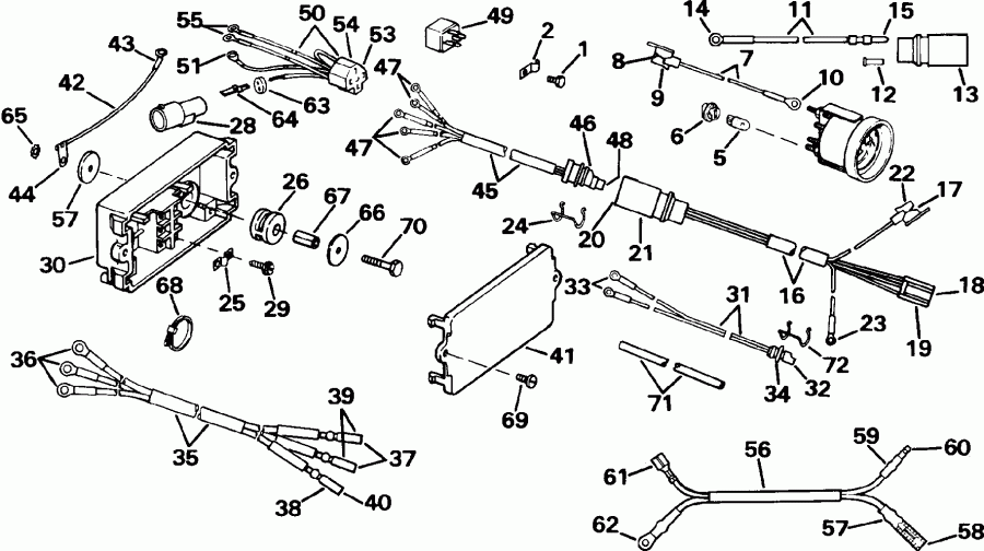 �������� ����� EVINRUDE E150CXEIE 1991  - wer Trim/tilt Electrical