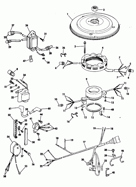 �������� ����� EVINRUDE E150EXEIS 1991  - nition System - nition System