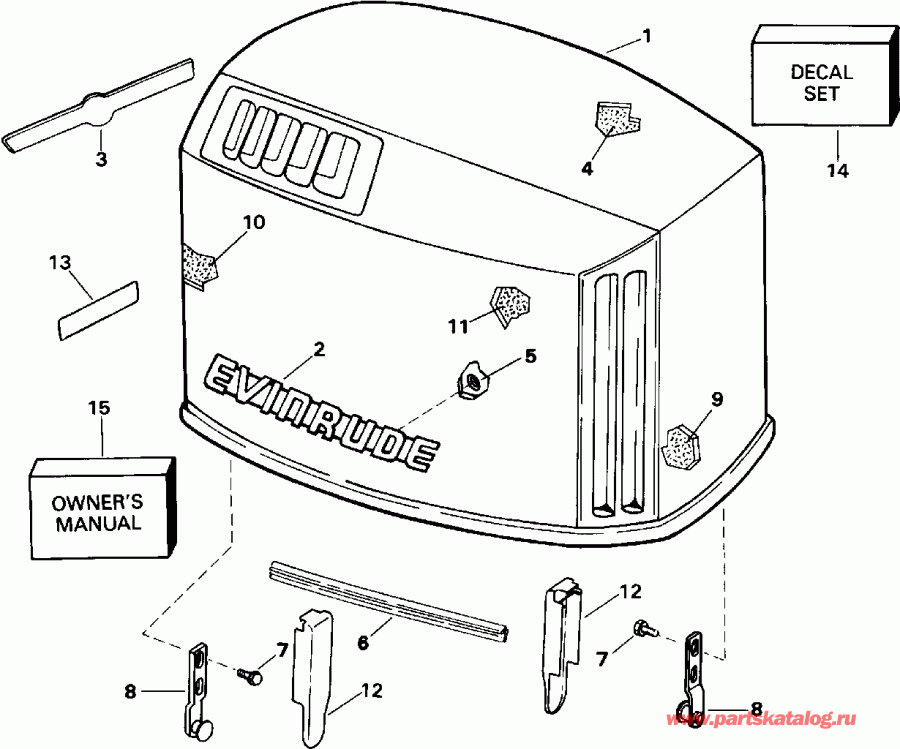 ��������� ��������� EVINRUDE E150NXEIS 1991  - Evinrude