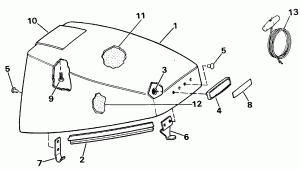 ������ ��������� (�����) - Johnson (Engine Cover - Johnson)