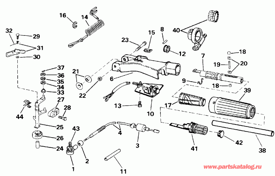  Evinrude E15REIA 1991  - ee������ Handle & ���������� ���������