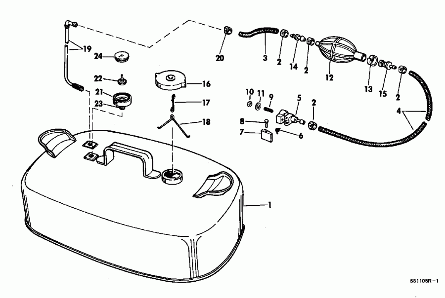 ��������� ��������� Evinrude E175EXEIS 1991  - el Bracket & Components - el ��������� & Components