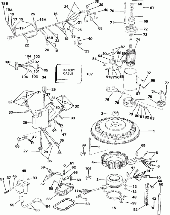 �������� ����� Evinrude E175TXEID 1991  - 175 Models / 175 Models