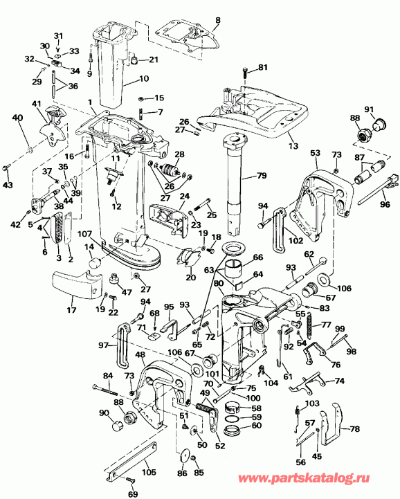 �������� ��������� ����� EVINRUDE E20CRLEIE 1991  - 30 & 35 Models Only - 30 & 35 Models Only