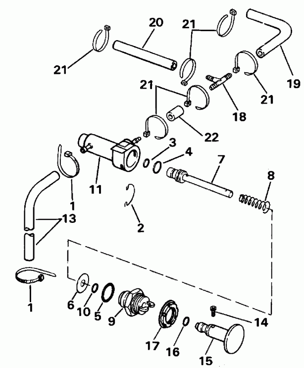    Evinrude E20CRLEIE 1991  - imer System / imer System