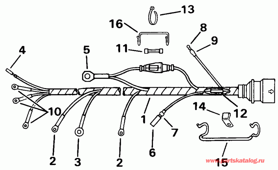 ��������� ����� Evinrude E20EEIE 1991  - ble Assembly / ble Assembly