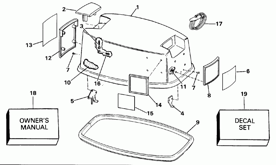 �������� ��������� ����� Evinrude E20ELEIE 1991  - Johnson