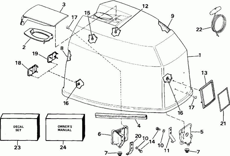 �������� ����� Evinrude E225CXEIC 1991  - Evinrude - 200 Stl Ve200sl Models - Evinrude - 200 Stl Ve200sl Models