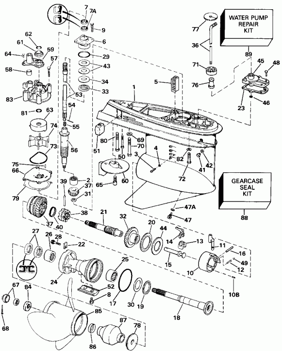 �������� ����� EVINRUDE E225CXEIC 1991  - �������� ��������