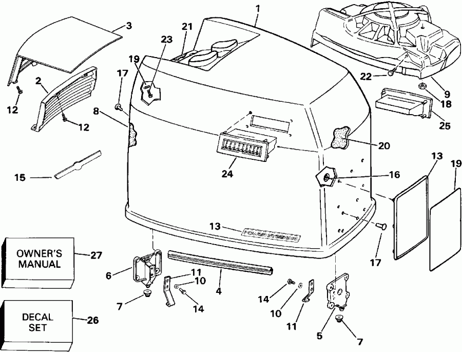  EVINRUDE E225PLEIC 1991  - Johnson - 200tx, 200cx, 225t, 225p, 225c
