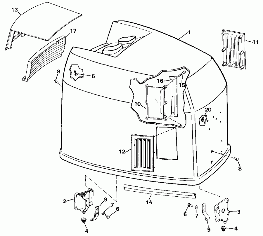 �������� ����� EVINRUDE E225TLEIC 1991  - Johnson - 200 Stl, Ve200sl - Johnson - 200 Stl, Ve200sl