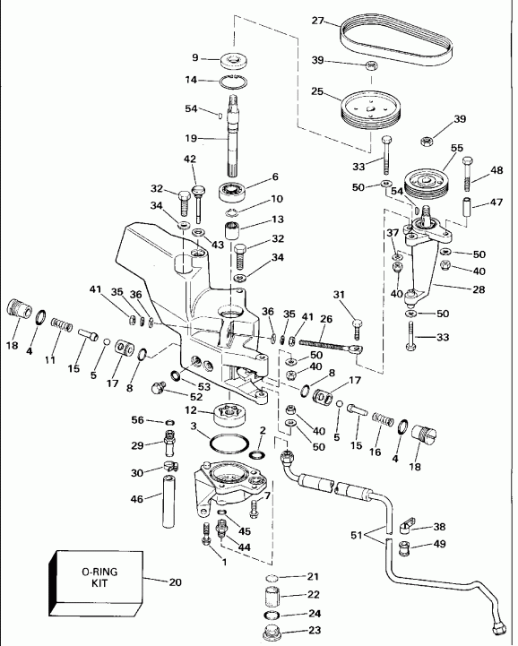  Evinrude E250TXEIE 1991  - wer ������� ������� ����� - wer Steering Pump