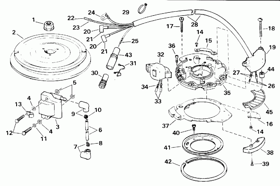 �������� ��������� ����� EVINRUDE E25REIE 1991  - nition