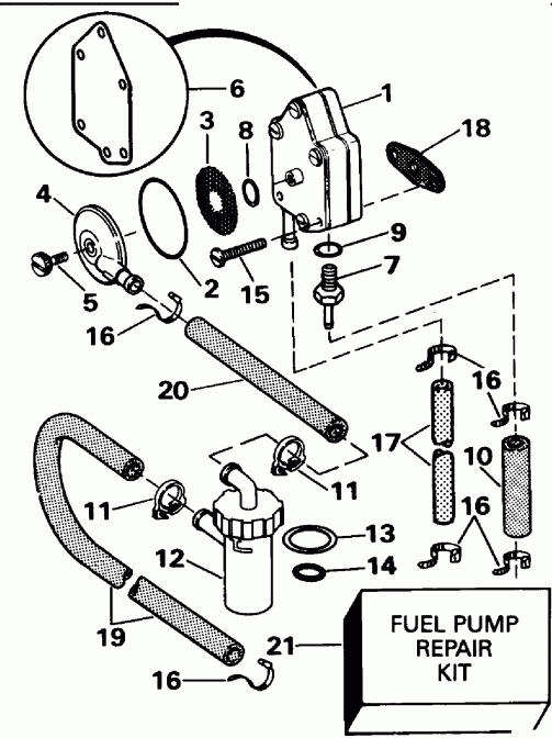 ��������� �������� ����� Evinrude E25RWLEIM 1991  - el �����