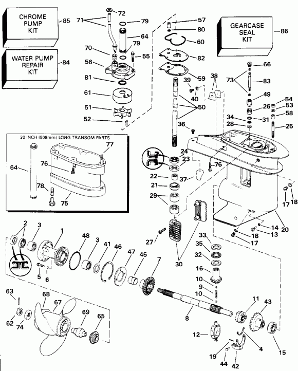 �������� ��������� ����� EVINRUDE E25TELEIE 1991  - arcase