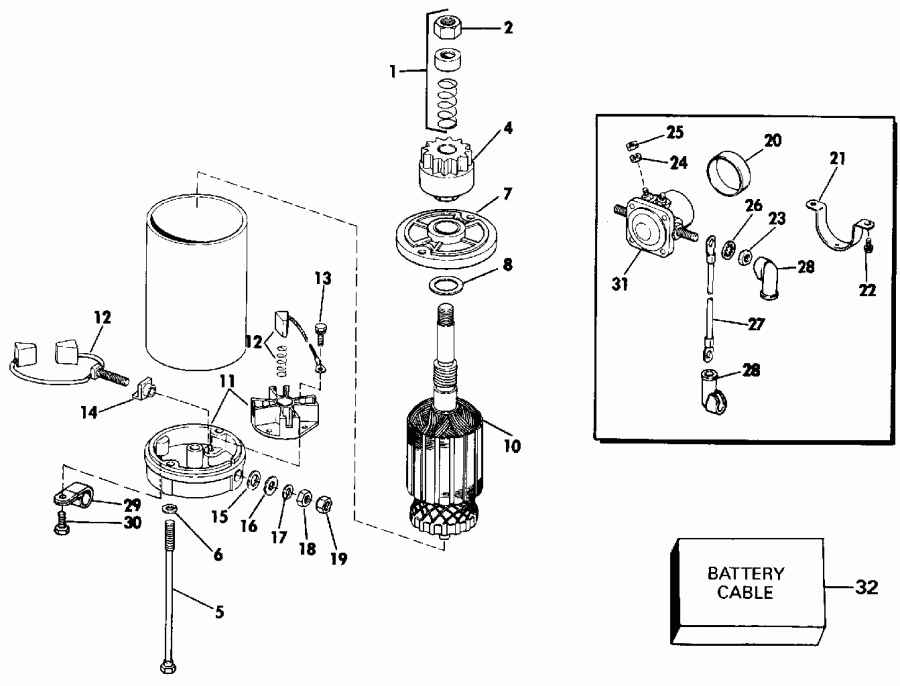 �������� ����� ������� E28ESLEIB 1991  - ectric ������� & Solenoid - ectric Starter & Solenoid