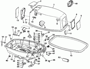 ������ ��������� (�����) - Evinrude (Engine Cover - Evinrude)