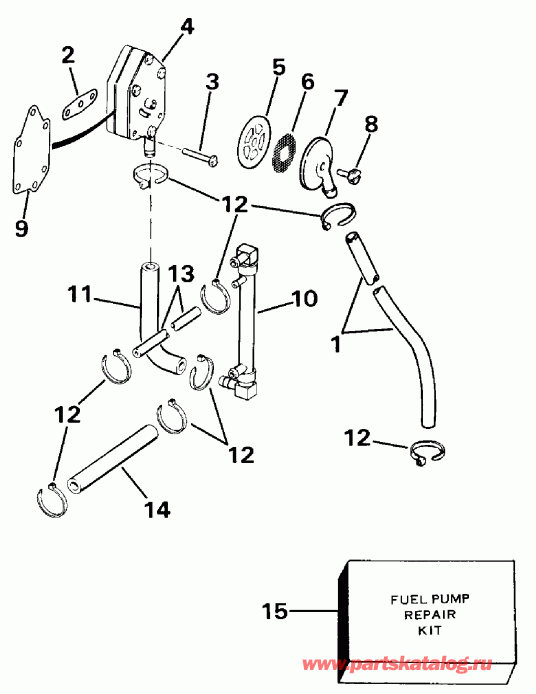 ����� EVINRUDE E28ESLEIB 1991  - take ��������� - take Manifold