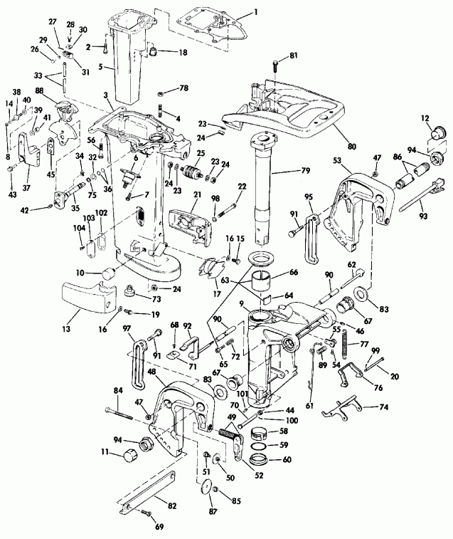 ��������� Evinrude E28ESLEIB 1991  - dsection - dsection