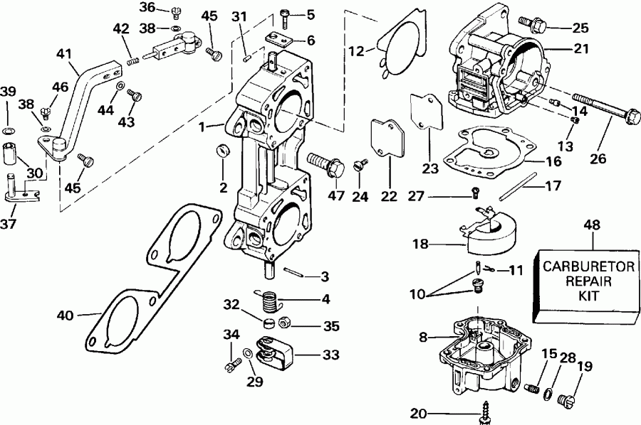 ��������� Evinrude E300CXEIE 1991  - rburetor