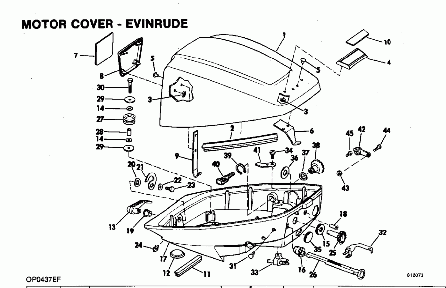 �������� ��������� ����� ������� E300CXEIE 1991  - Evinrude 300 Models - Evinrude 300 Models