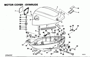 ������ ��������� (�����) - Evinrude 300 Models (Engine Cover - Evinrude 300 Models)