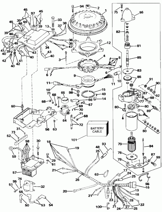 ��������� ����� Evinrude E300PLEIE 1991  - nition System & ��������� ��������