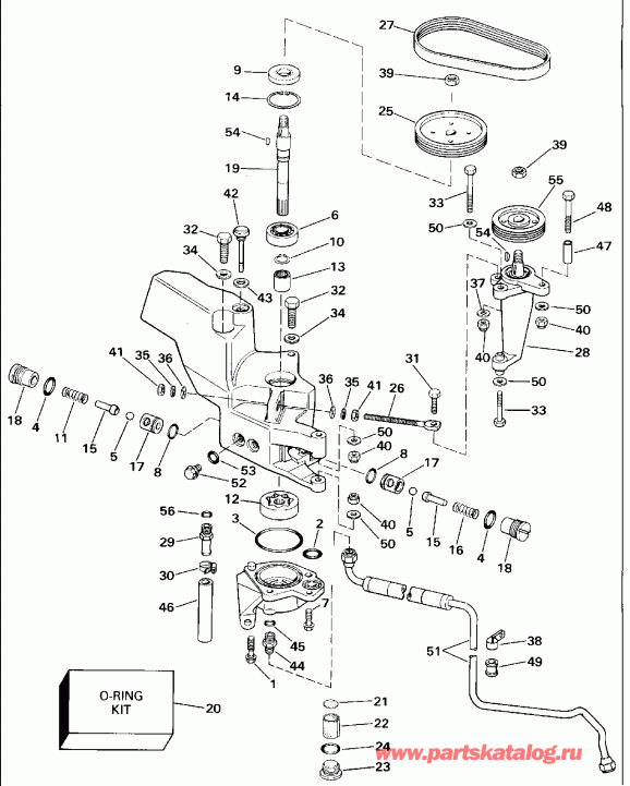 ��������� EVINRUDE E300PXEIE 1991  - wer ������� ������� ����� / wer Steering Pump
