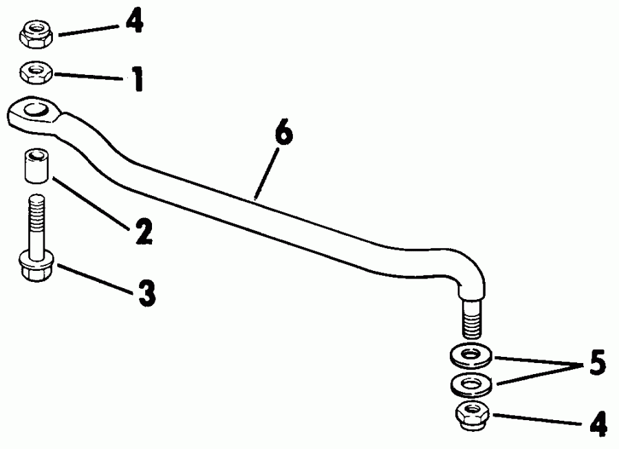  Evinrude E30EEIC 1991  - eering Link Kit