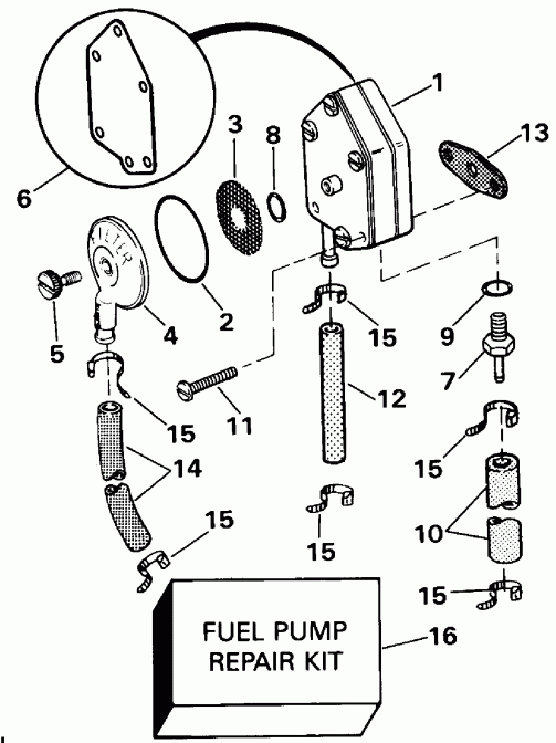  EVINRUDE E30REIC 1991  - el Pump - el 