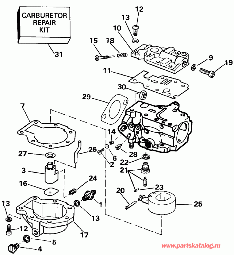 �������� ����� EVINRUDE E30RLEIC 1991  - 20 / 20