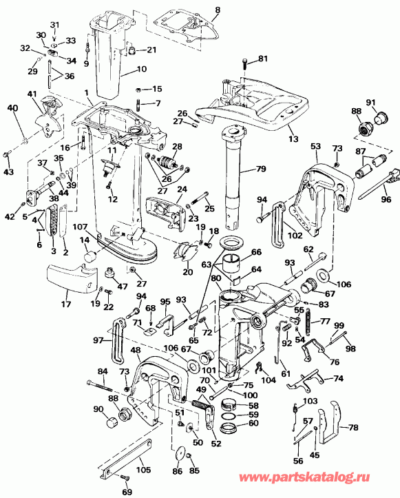 ��������� ����� EVINRUDE E30TELEIC 1991  - 30 & 35 Models Only - 30 & 35 Models Only